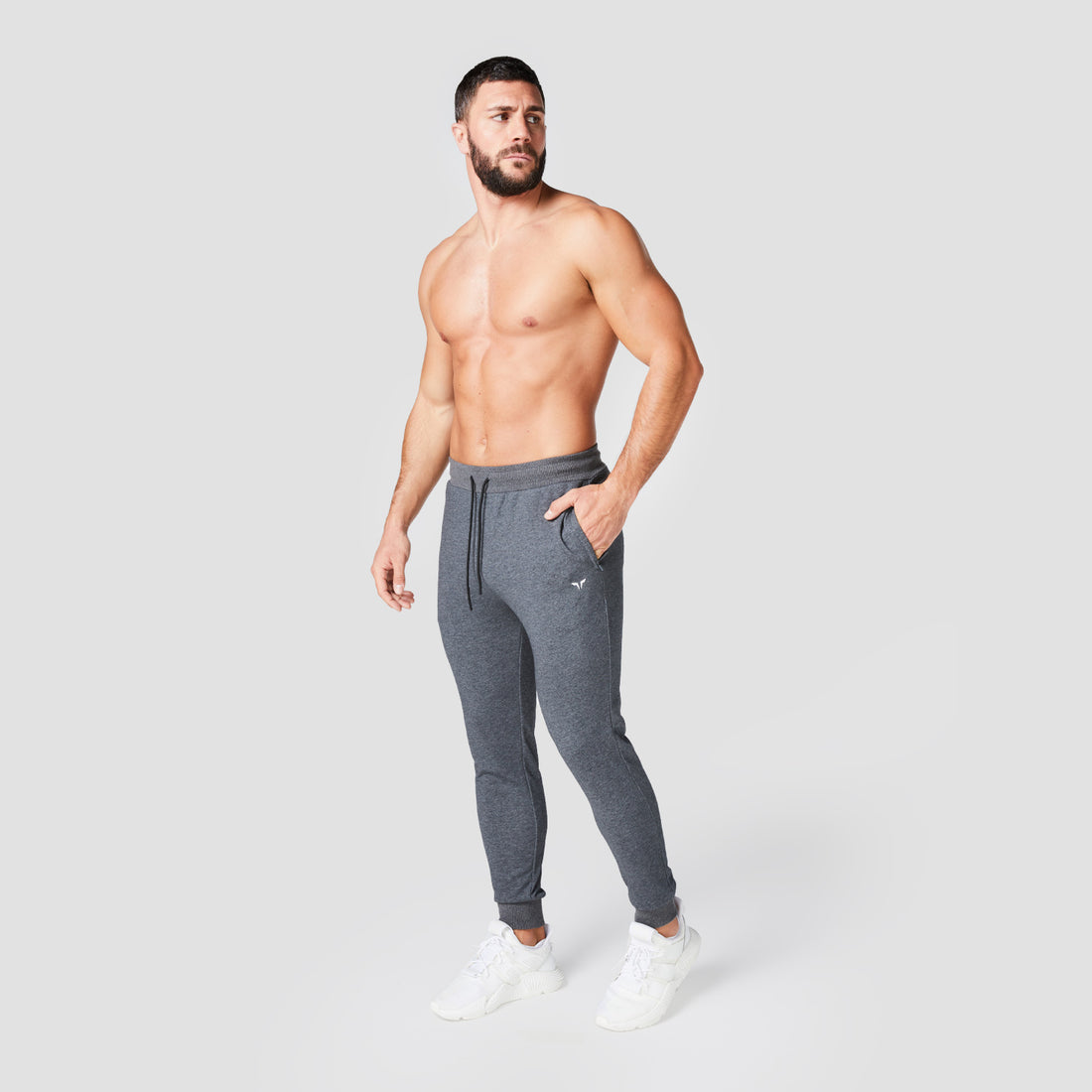 CORE CUFFED JOGGERS - CHARCOAL MARL